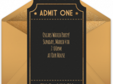 31 Best Oscar Party Invitation Template for Ms Word for Oscar Party Invitation Template