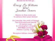 Reception Invitation Cards Wordings For Friends