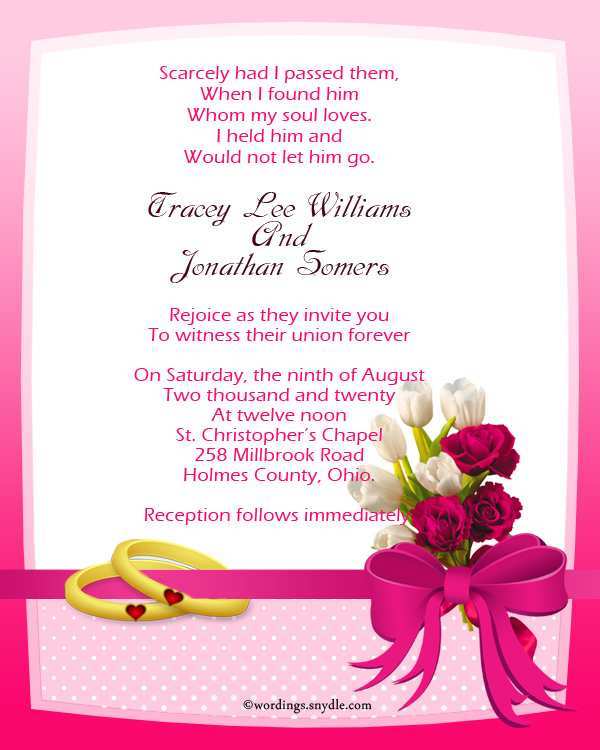 Reception Invitation Cards Wordings For Friends - Cards ...