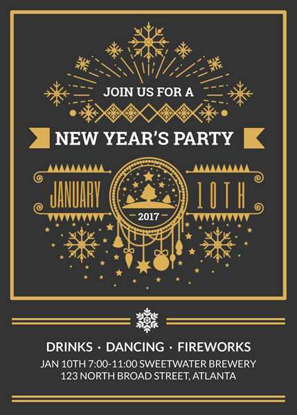 31 Format New Year Party Invitation Template for Ms Word by New Year Party Invitation Template