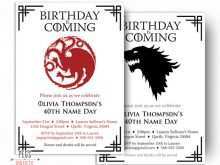 31 Free Game Of Thrones Birthday Invitation Template Layouts by Game Of Thrones Birthday Invitation Template