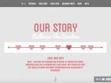 Love Story Wedding Invitation Template