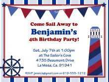 32 Blank Nautical Birthday Invitation Template Free Layouts with Nautical Birthday Invitation Template Free