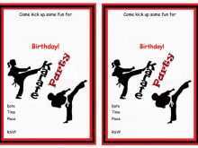 32 Create Karate Party Invitation Template Free Now for Karate Party Invitation Template Free