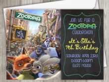32 Customize Our Free Zootopia Birthday Invitation Template Layouts with Zootopia Birthday Invitation Template