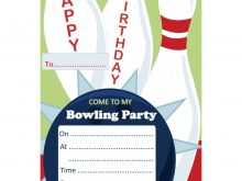 Bowling Party Invitation Template