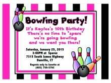 32 Standard Birthday Party Invitation Template Bowling With Stunning Design for Birthday Party Invitation Template Bowling