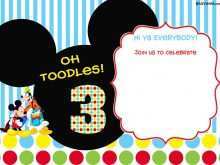33 Creative Mickey Mouse Birthday Invitation Template Layouts for Mickey Mouse Birthday Invitation Template