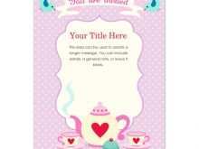 33 Customize High Tea Invitation Template Blank With Stunning Design for High Tea Invitation Template Blank