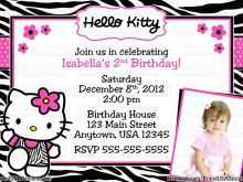 35 Adding 7Th Birthday Invitation Template Hello Kitty Photo with 7Th Birthday Invitation Template Hello Kitty