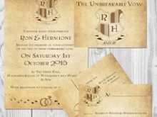 35 Customize Harry Potter Wedding Invitation Template Free Formating with Harry Potter Wedding Invitation Template Free