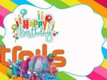 35 Standard Trolls Birthday Invitation Template With Stunning Design for Trolls Birthday Invitation Template