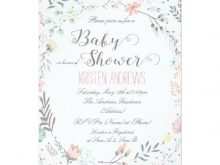 36 Blank Elegant Baby Shower Invitation Templates in Photoshop with Elegant Baby Shower Invitation Templates