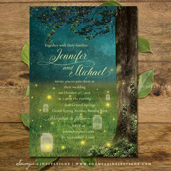 36 Blank Enchanted Forest Wedding Invitation Template Formating by ...