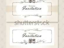 Horizontal Wedding Invitation Template