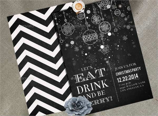 36 Free Printable Christmas Party Invitation Template Black And White For Free with Christmas Party Invitation Template Black And White