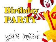 36 How To Create Mcdonalds Party Invitation Template Now with Mcdonalds Party Invitation Template