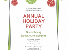 36 Printable Annual Holiday Party Invitation Template in Word by Annual Holiday Party Invitation Template