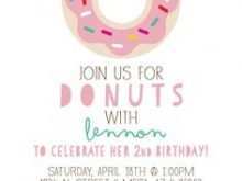 36 Printable Donut Birthday Invitation Template Download by Donut Birthday Invitation Template