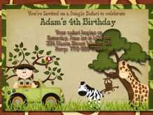 37 Creative Jungle Safari Birthday Invitation Template Formating by Jungle Safari Birthday Invitation Template