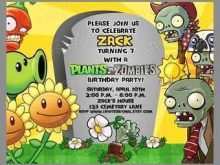 37 Free Plants Vs Zombies Party Invitation Template Maker with Plants Vs Zombies Party Invitation Template