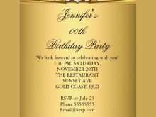 37 Standard Birthday Invitation Template Gold in Photoshop with Birthday Invitation Template Gold
