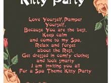 39 Adding Kitty Party Invitation Template Free for Ms Word with Kitty Party Invitation Template Free