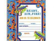 39 Best Nerf Gun Party Invitation Template PSD File for Nerf Gun Party Invitation Template