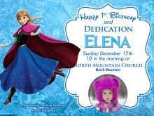 39 Create Elsa Birthday Invitation Template in Photoshop with Elsa Birthday Invitation Template