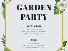 39 Creative Garden Party Invitation Template With Stunning Design with Garden Party Invitation Template