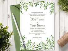 39 Format Watercolour Wedding Invitation Template For Free with Watercolour Wedding Invitation Template