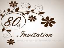 39 Free 80Th Birthday Invitation Template Uk Download for 80Th Birthday Invitation Template Uk