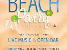 39 Standard Beach Party Invitation Template Formating for Beach Party Invitation Template