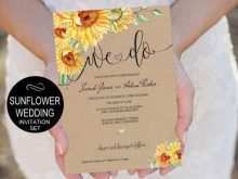 40 Creative Sunflower Wedding Invitation Template Photo with Sunflower Wedding Invitation Template