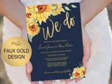 41 How To Create Sunflower Wedding Invitation Template for Ms Word for Sunflower Wedding Invitation Template