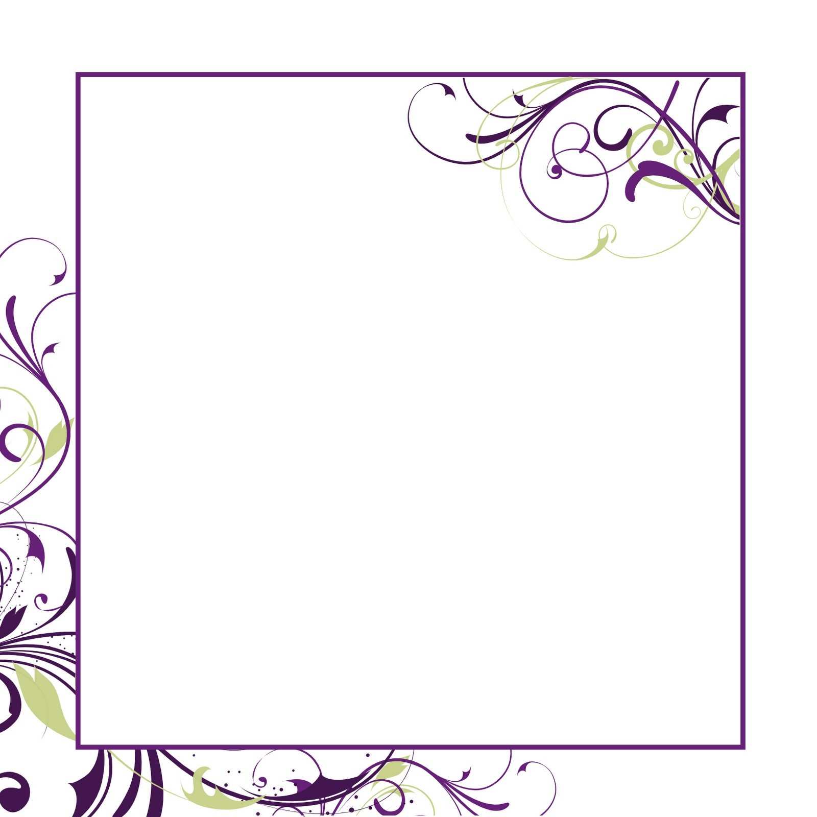 Blank Birthday Invitation Card Template Free Download