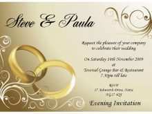 Indian Wedding Invitation Card Design Blank Template