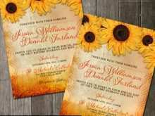 42 Create Sunflower Wedding Invitation Template Download by Sunflower Wedding Invitation Template