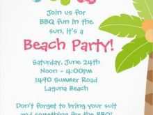 42 Customize Beach Party Invitation Template PSD File with Beach Party Invitation Template
