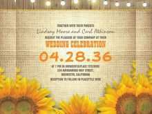 42 Format Sunflower Wedding Invitation Template in Photoshop for Sunflower Wedding Invitation Template