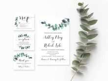 42 Free Printable Eucalyptus Wedding Invitation Template Photo with Eucalyptus Wedding Invitation Template
