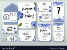 Hydrangea Wedding Invitation Template