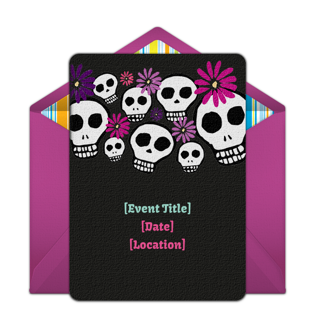42 Visiting Day Of The Dead Party Invitation Template PSD File with Day Of The Dead Party Invitation Template