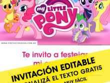 42 Visiting My Little Pony Invitation Blank Template For Free by My Little Pony Invitation Blank Template