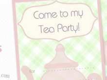 43 Blank Blank Tea Party Invitation Template for Ms Word with Blank Tea Party Invitation Template