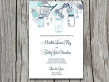 43 Blank Wedding Invitation Template Mason Jar Maker by Wedding Invitation Template Mason Jar