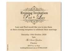 43 Creative Evening Wedding Invitation Template Layouts for Evening Wedding Invitation Template