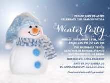 Winter Party Invitation Template
