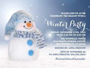 43 Visiting Winter Party Invitation Template Layouts for Winter Party Invitation Template
