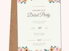 44 Customize Invitation Card Debut Layout Templates by Invitation Card Debut Layout